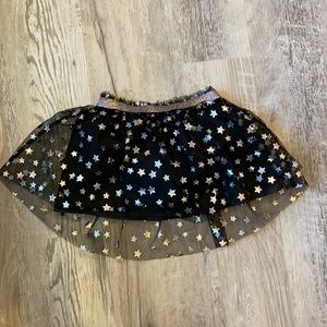 2t Cat and Jack Tutu skirt silver stars